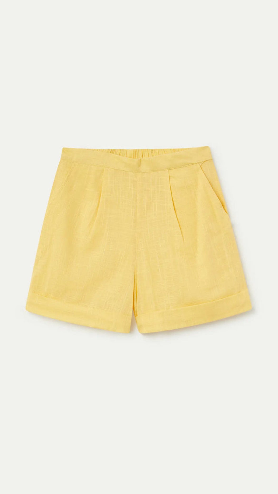 Shorts 100% algodón amarillo (R)