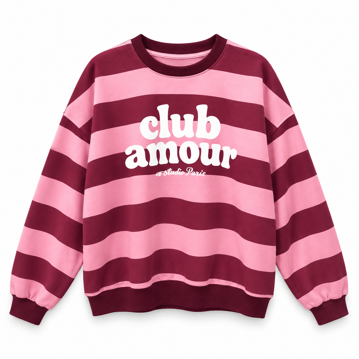 Sudadera Club Amour Rayas