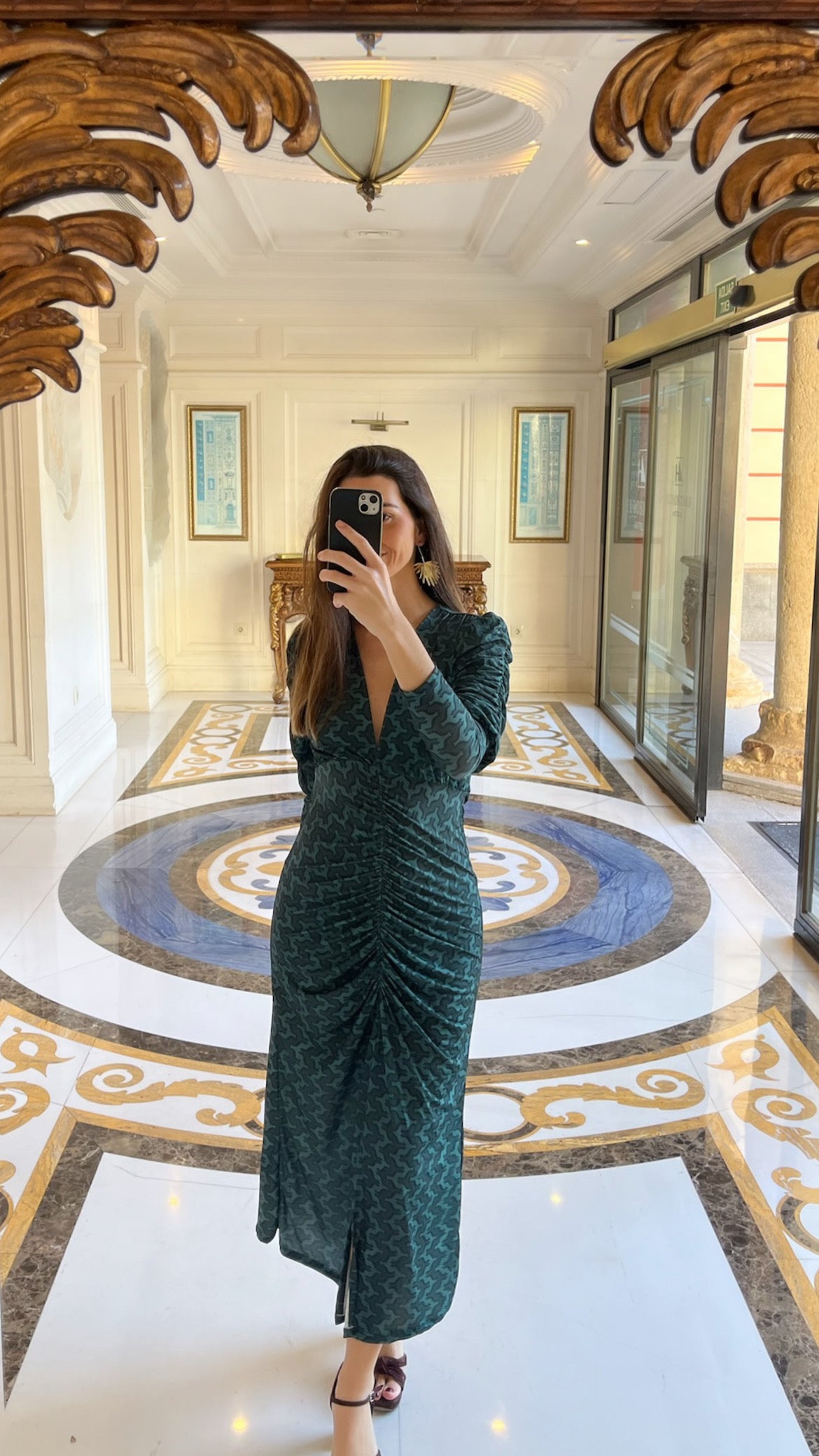 Martina Tribal Blue Dress