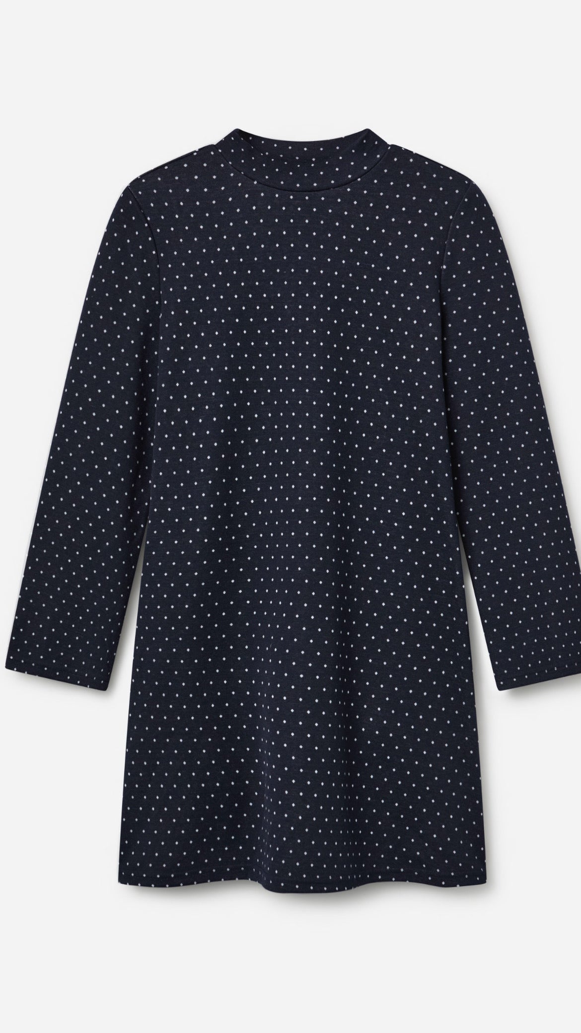 Vestido corto jacquard con estampado Súper Mini Dots