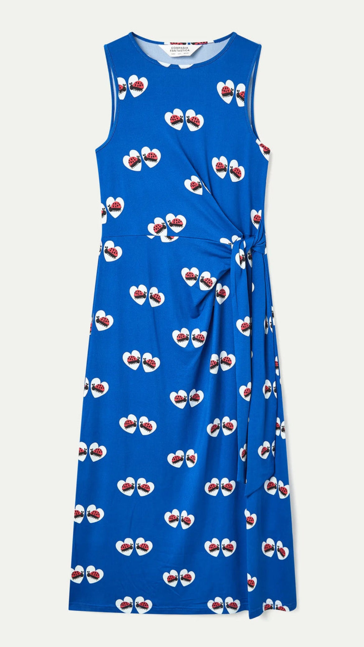 Vestido largo con estampado Coccinella