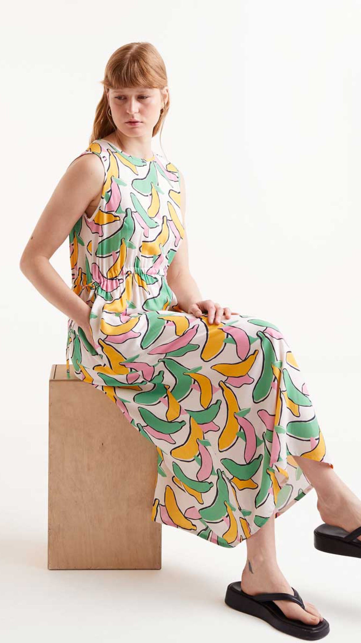 Vestido estampado Banana