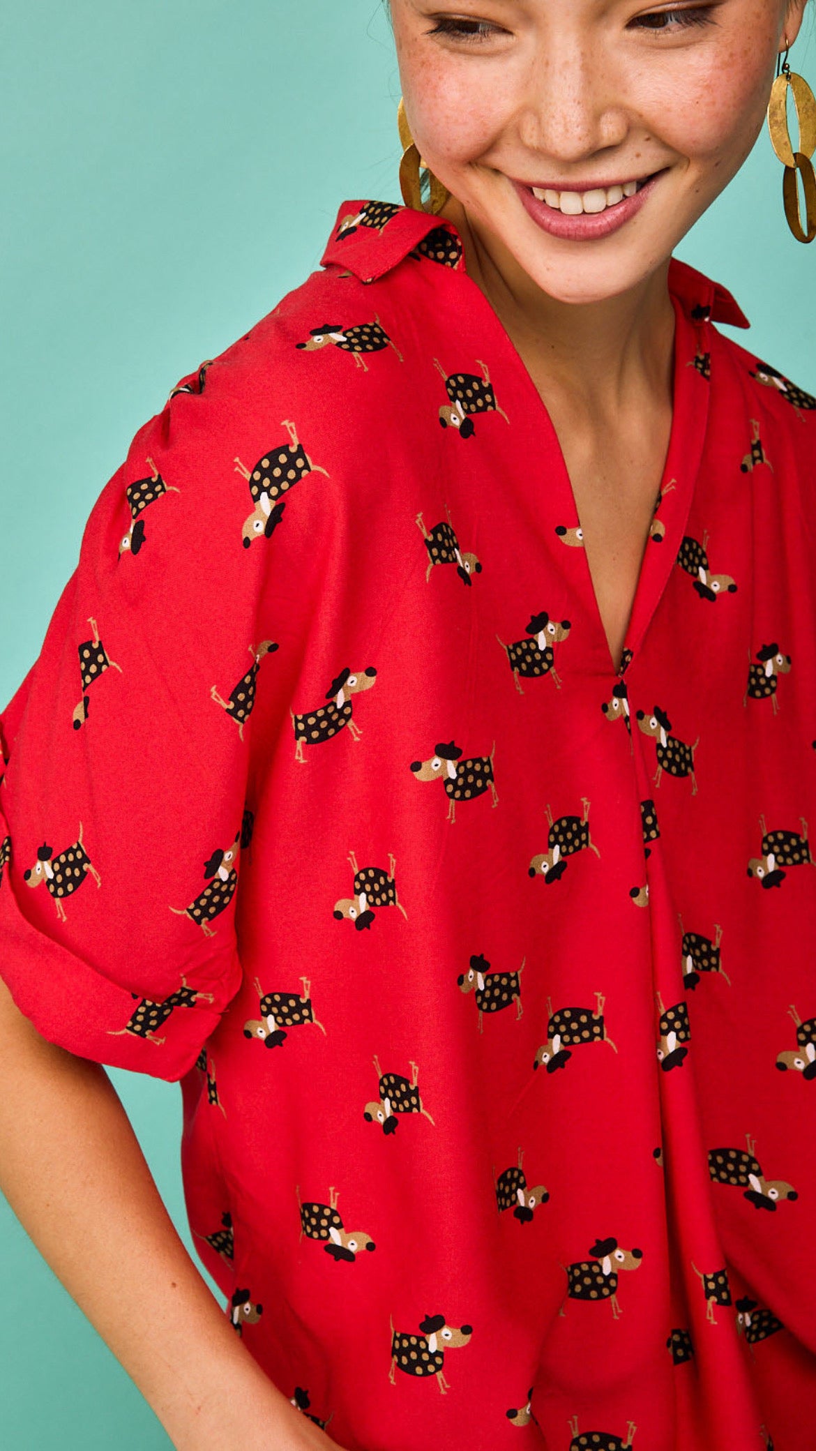 Camisa Zumaia Rojo
