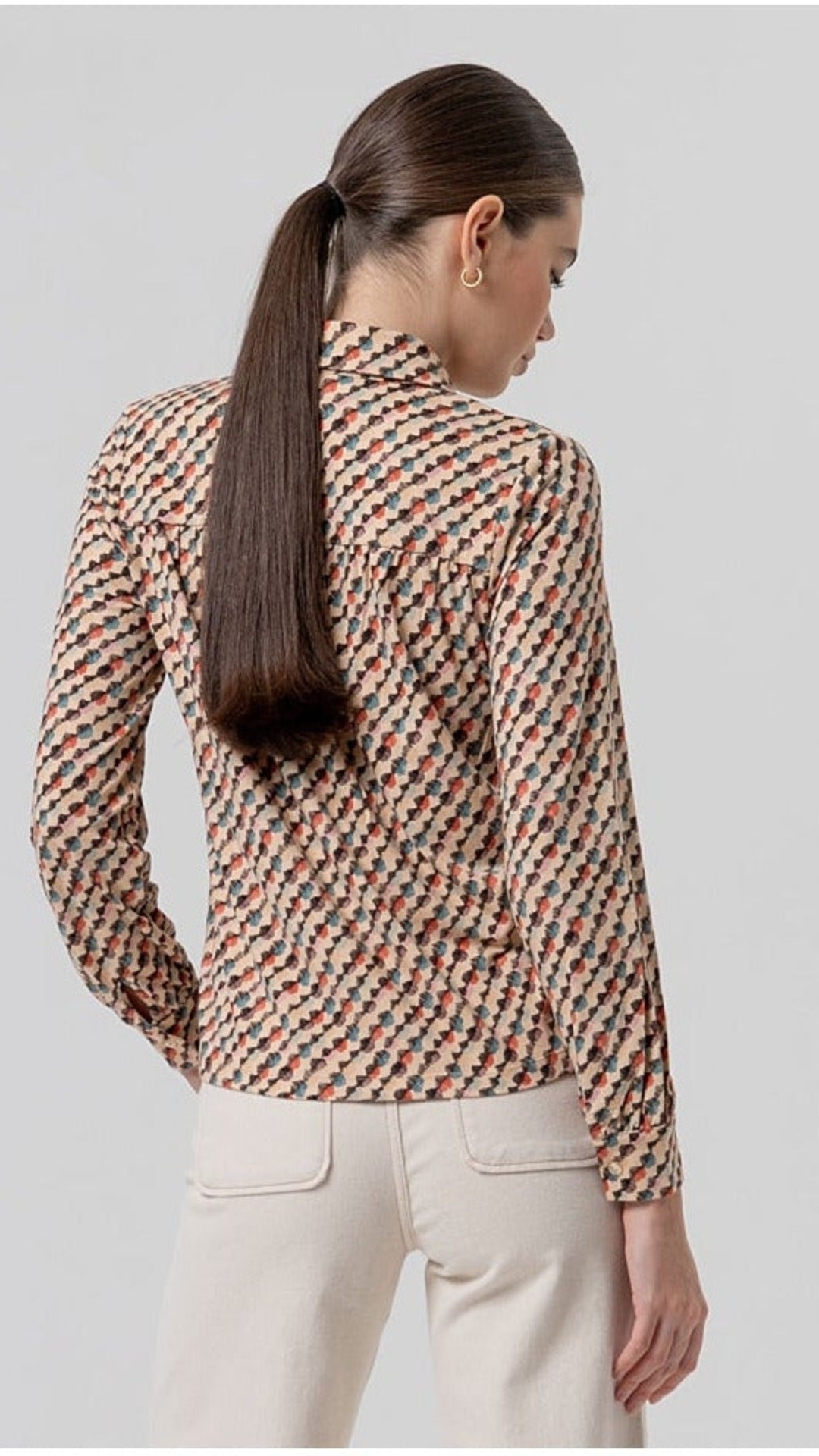 Camisa Surkana de estampado geométrico Crudo | imagen 4