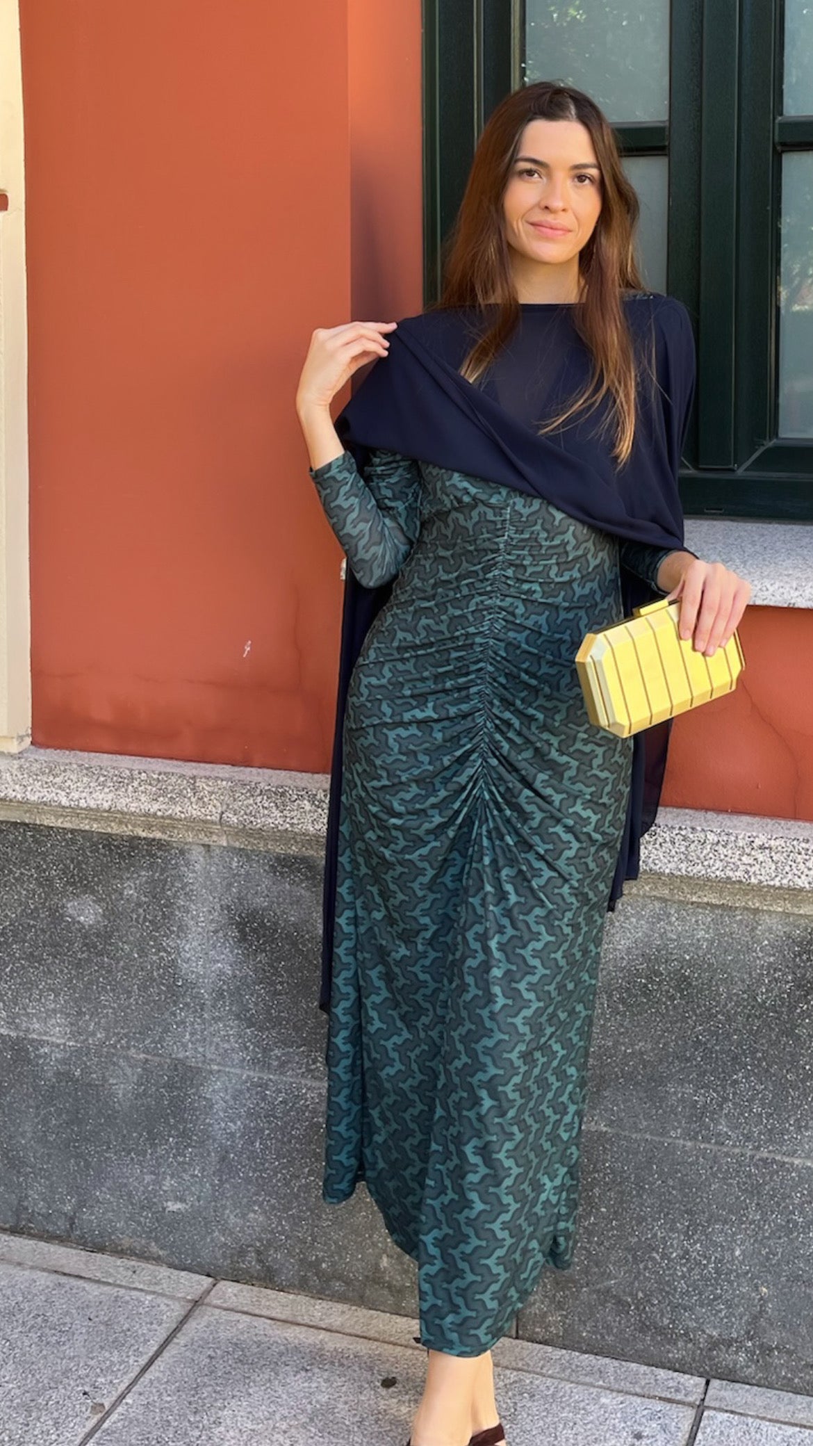 Martina Tribal Blue Dress