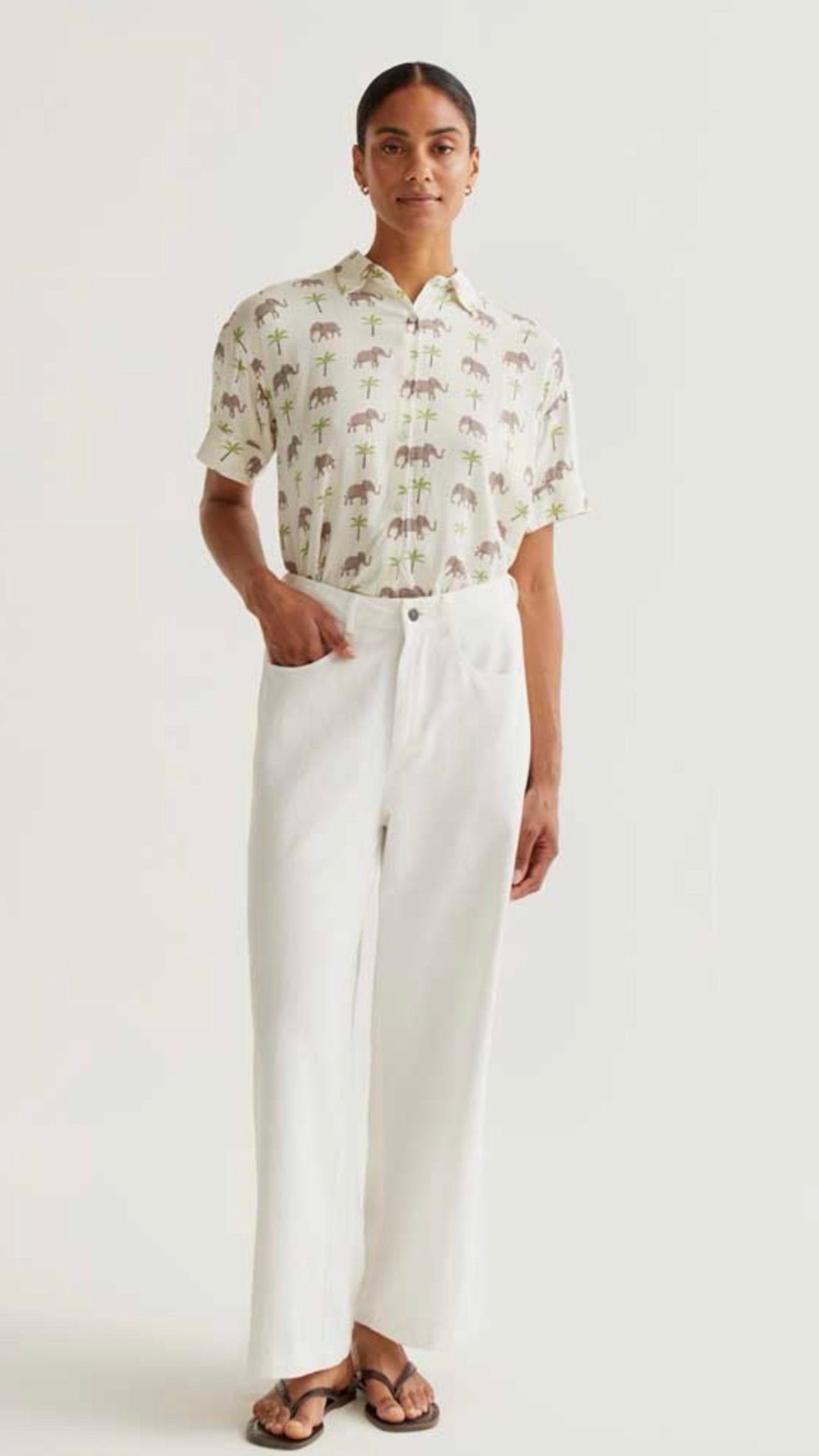 Camisa con estampado Elefante