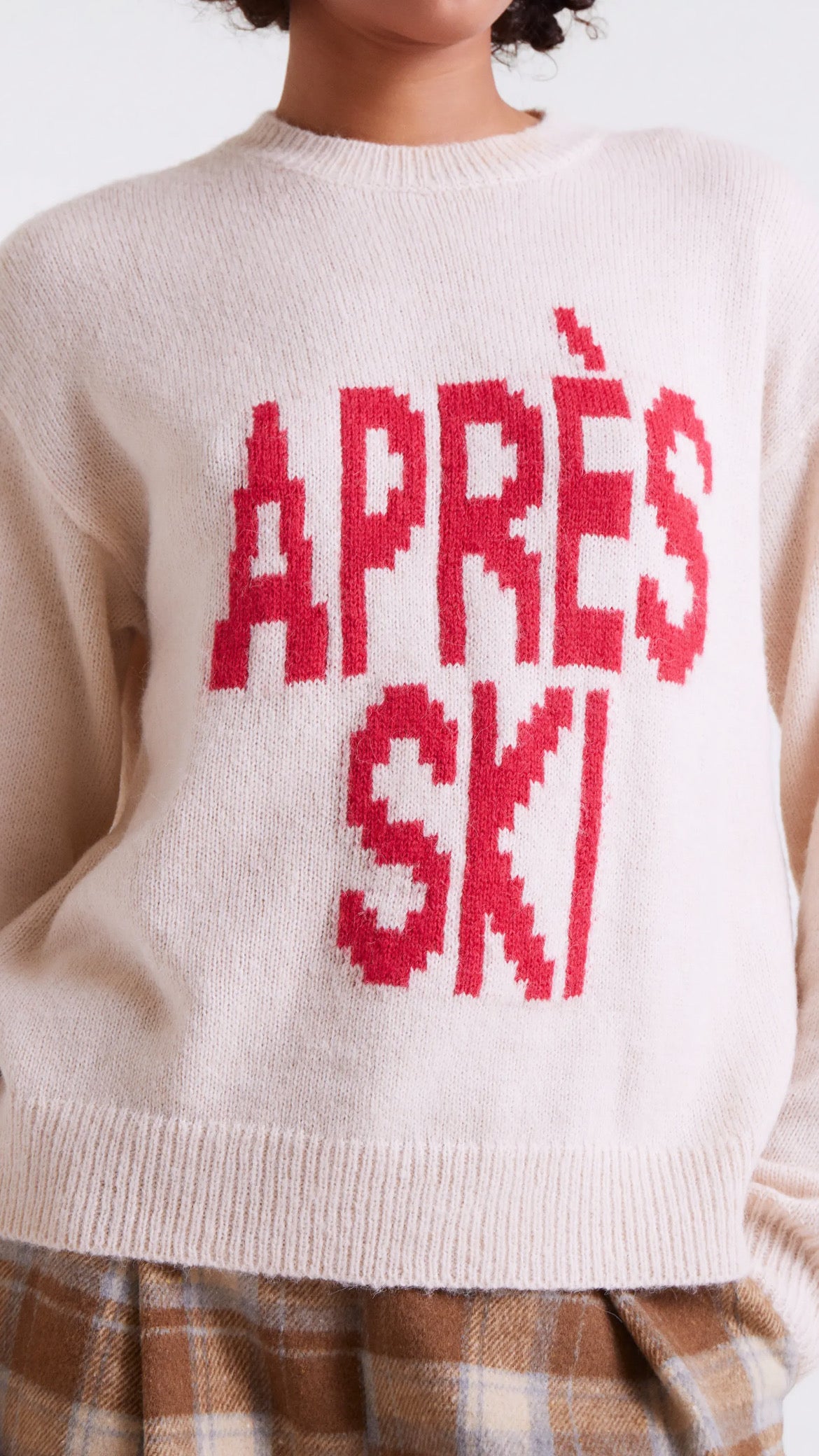 Jersey jacquard con estampado Après Ski