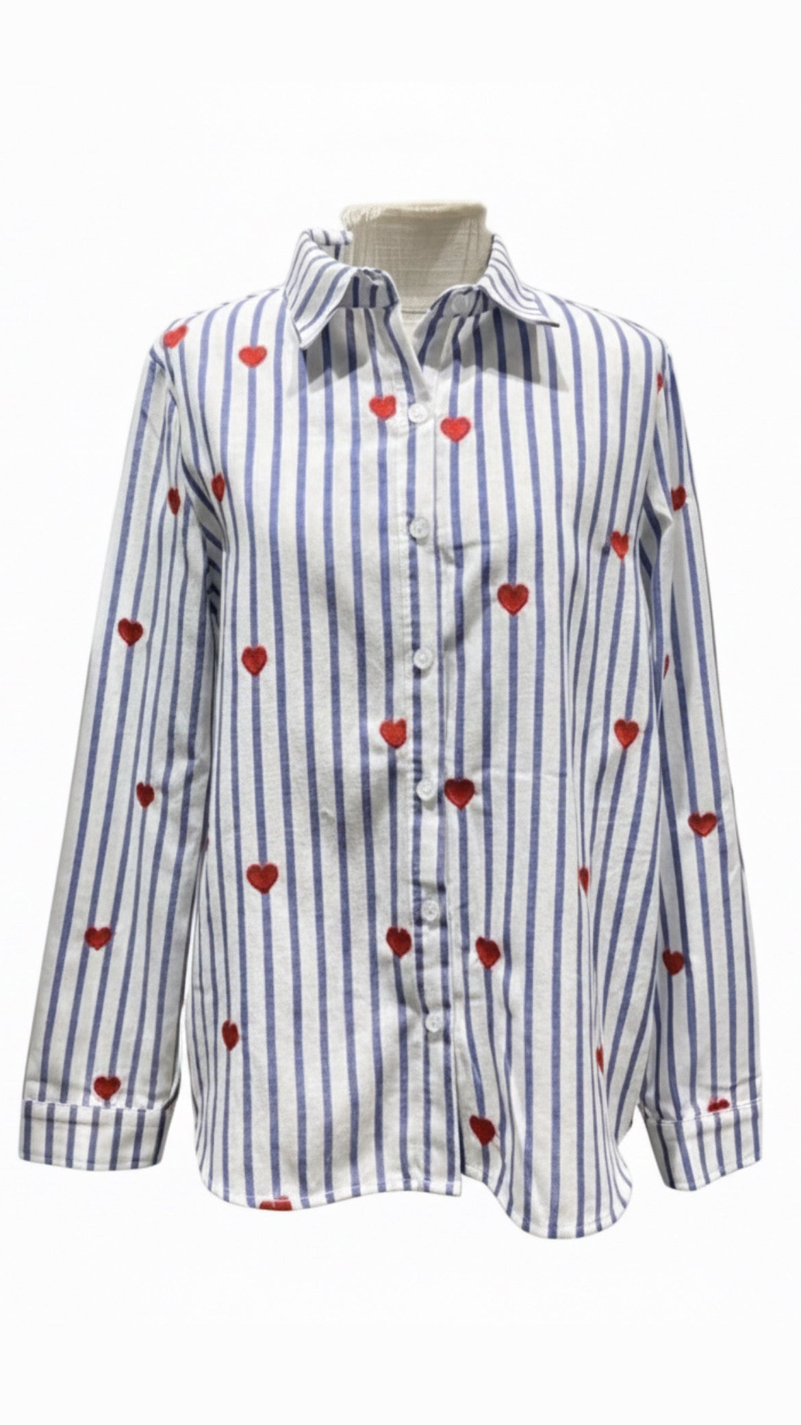 Camisa rayas corazones