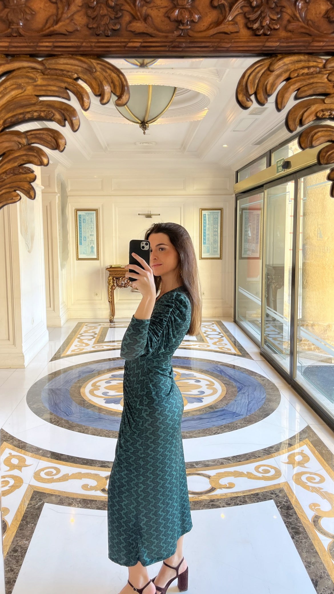 Martina Tribal Blue Dress