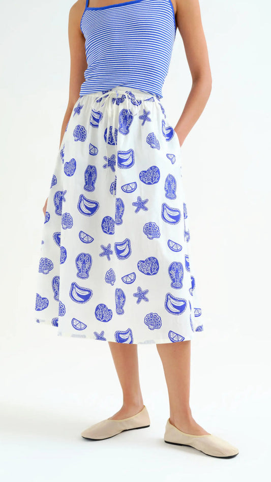 Falda con estampado Lobster
