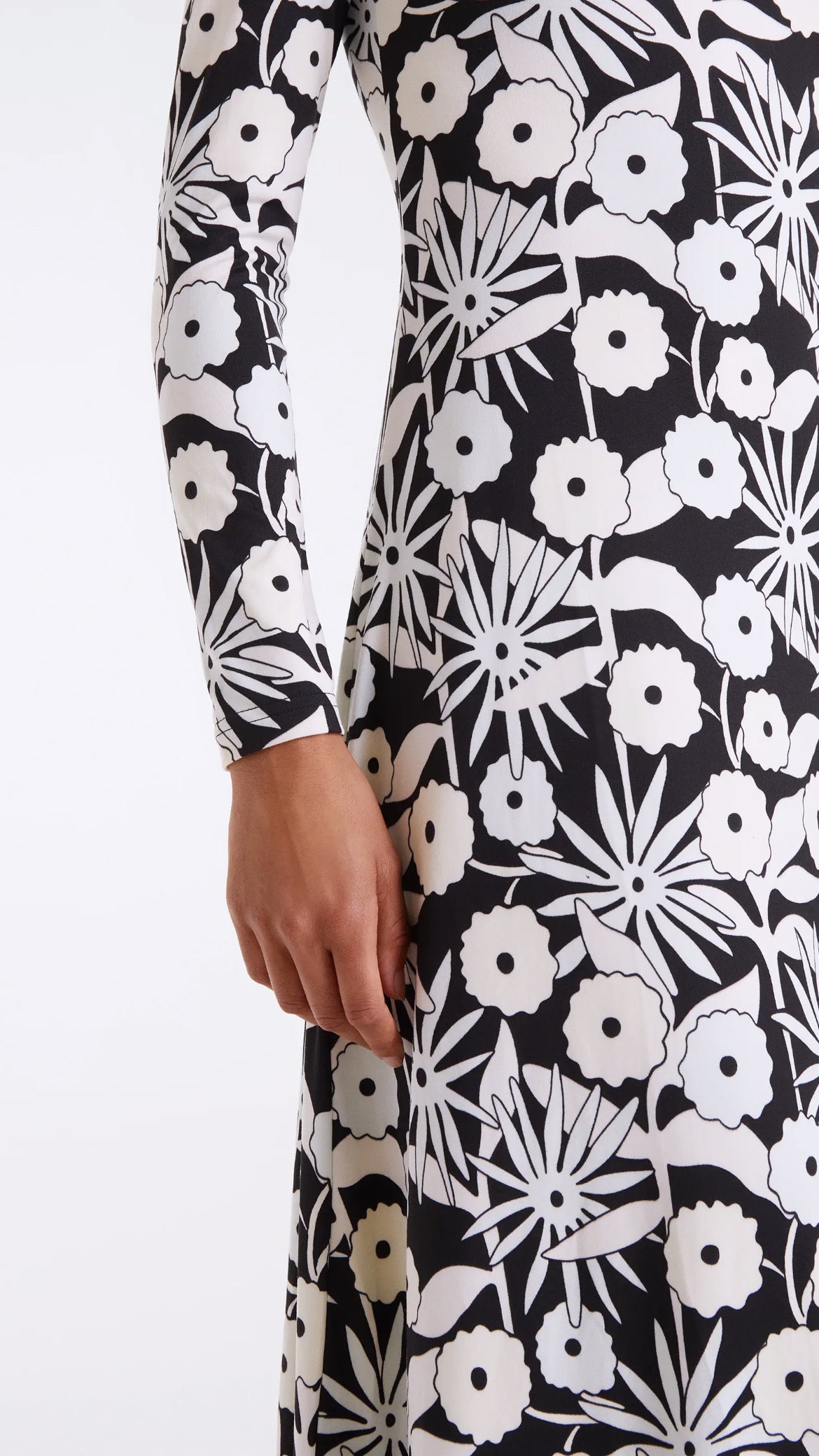 Vestido largo con estampado Tofu