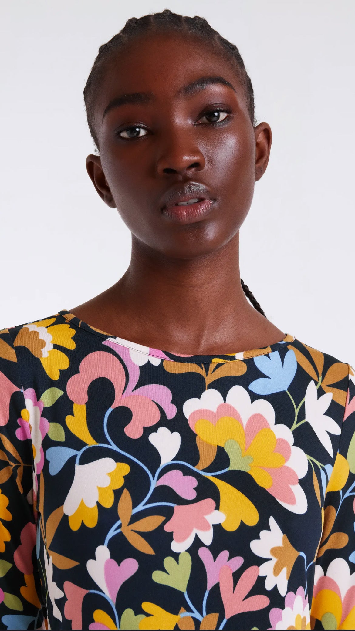 Vestido midi con estampado Baboushka