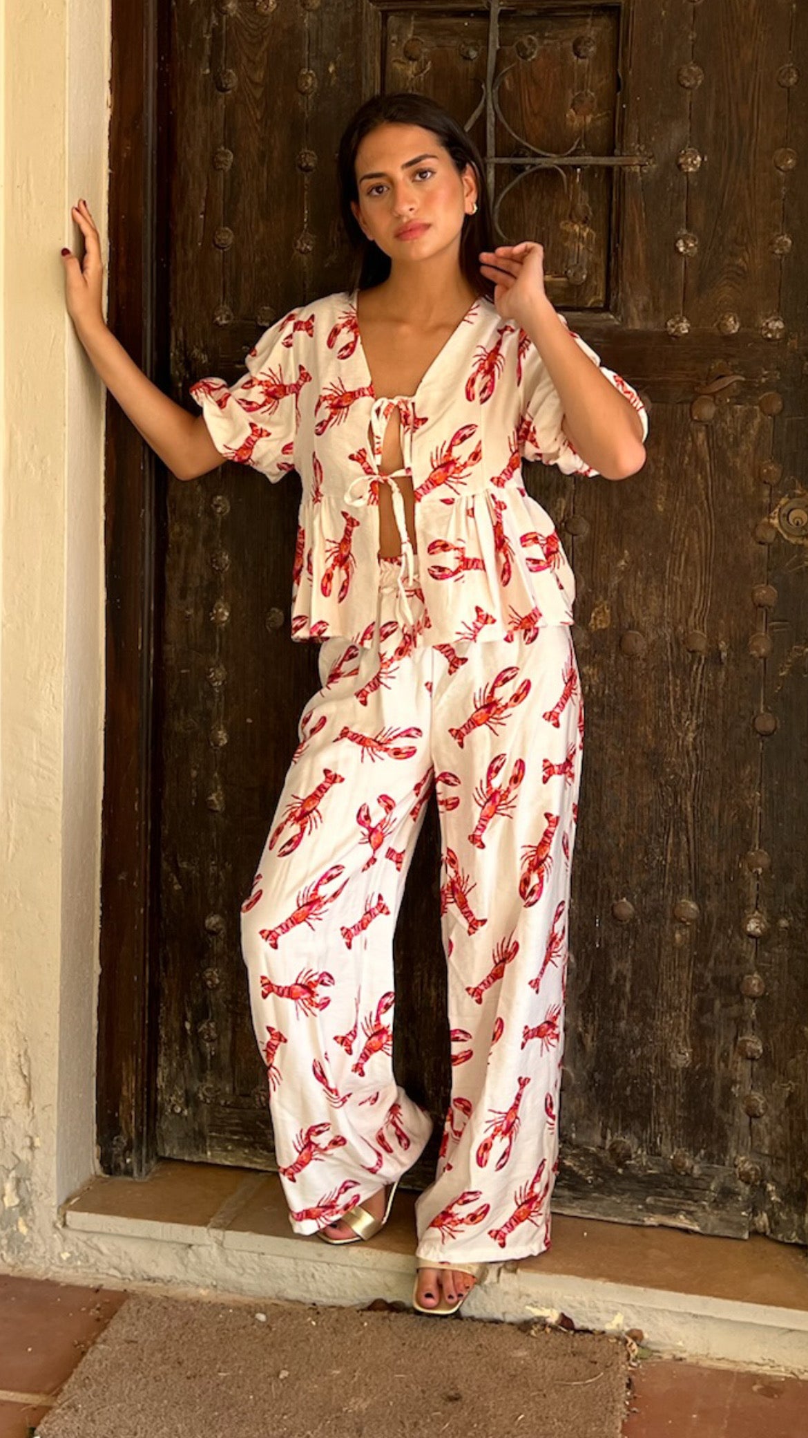 Camisa coquette Lobster