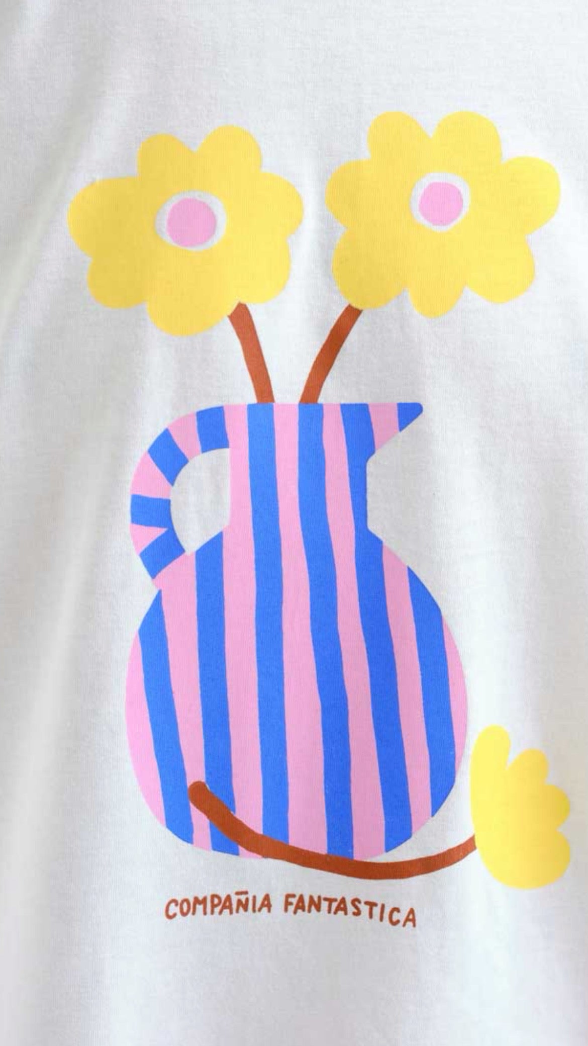 Camiseta con estampado jarrón Compañía Fantástica