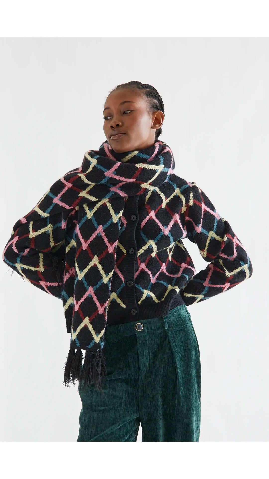 Cárdigan con estampado Skein - 5