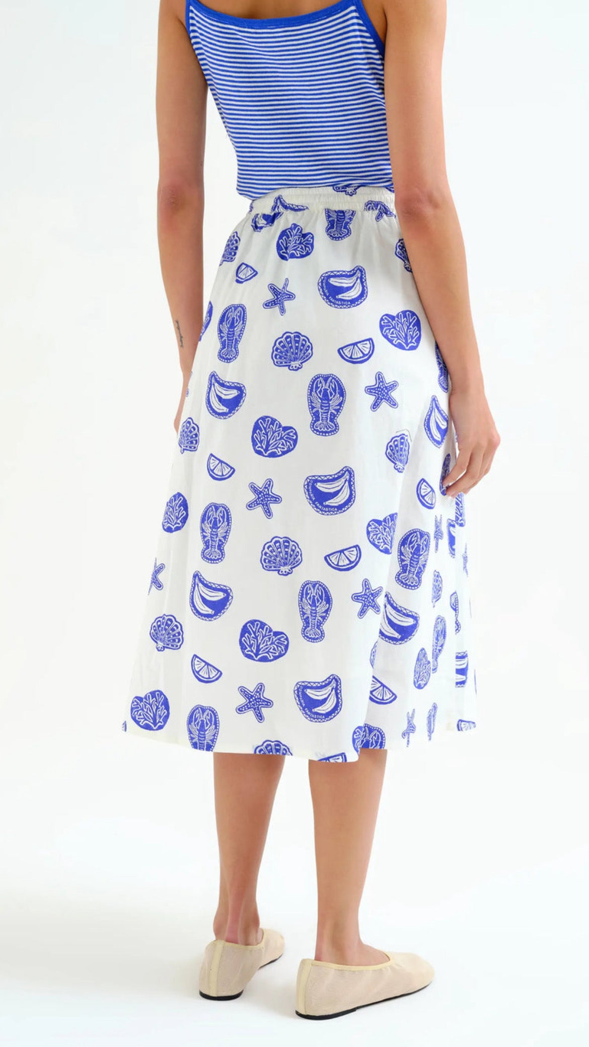 Falda con estampado Lobster