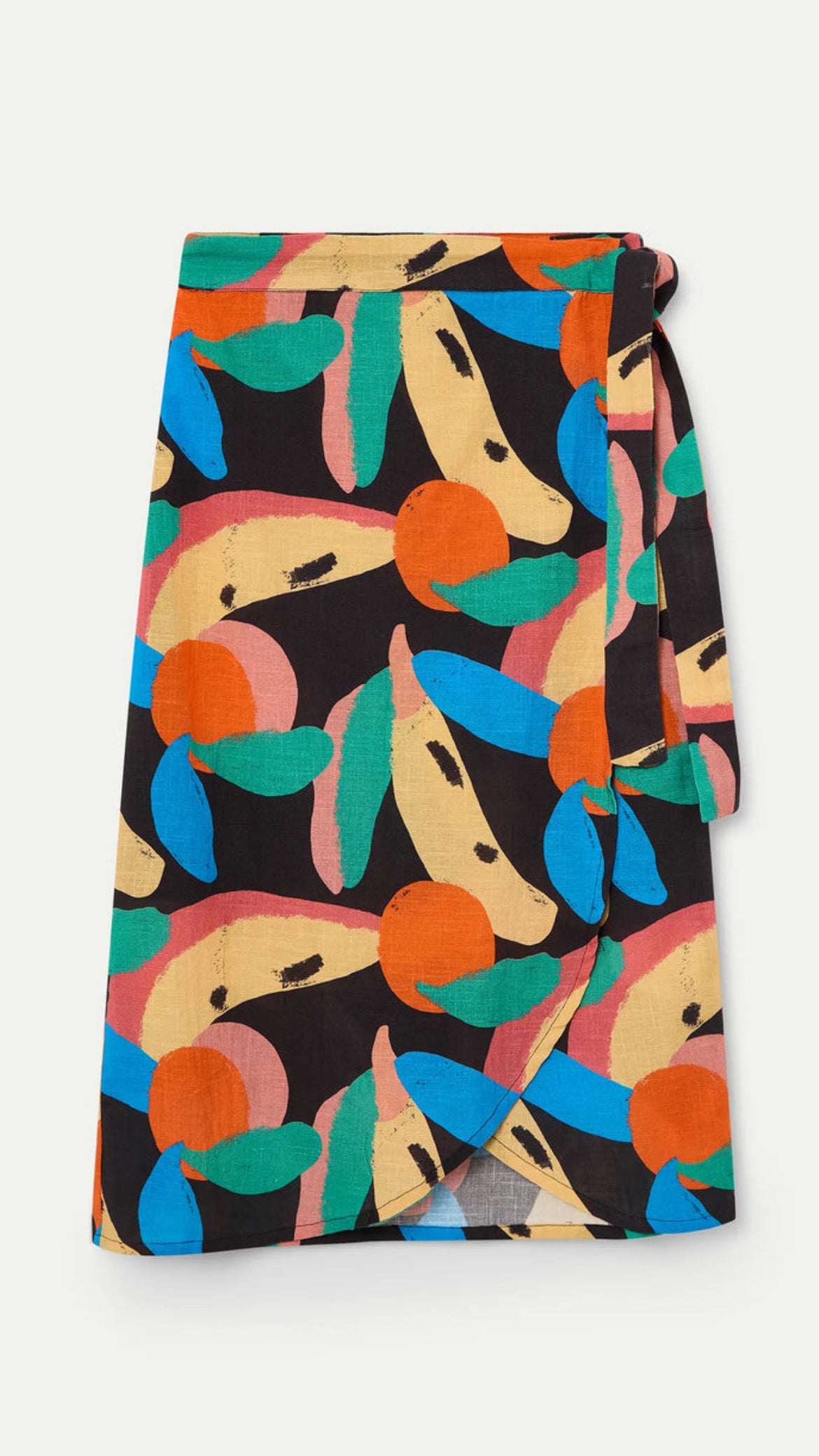 Falda midi con estampado Tutti Frutti Big
