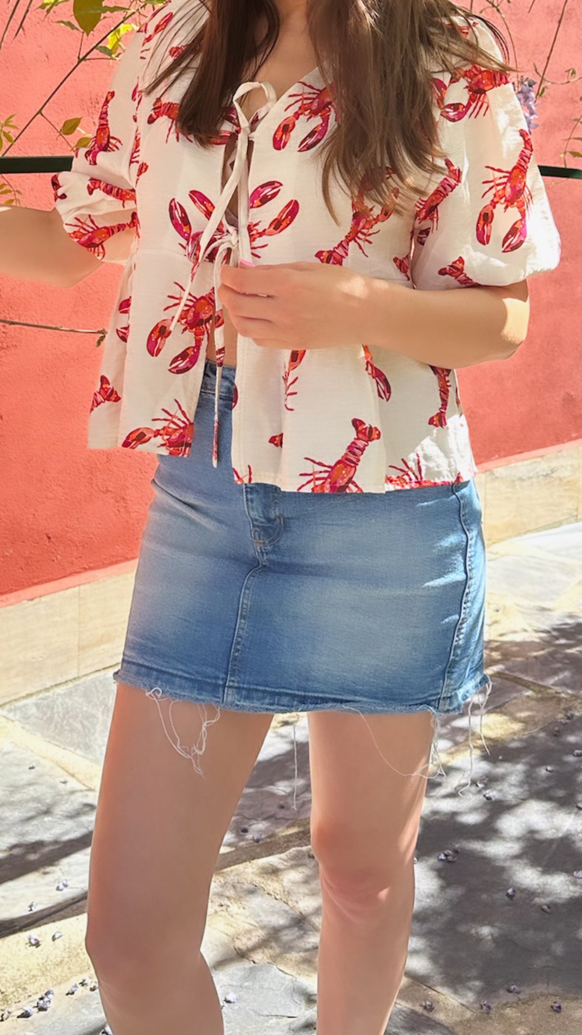 Camisa coquette Lobster