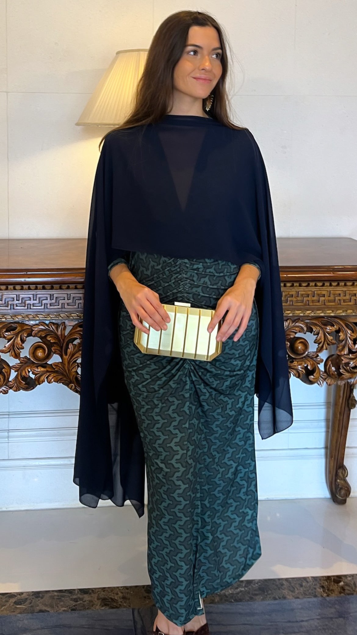 Martina Tribal Blue Dress