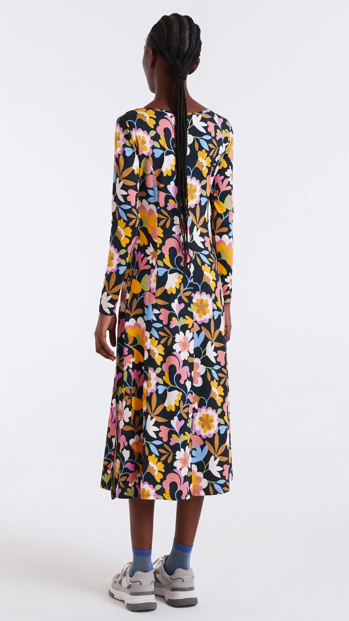 Vestido midi con estampado Baboushka