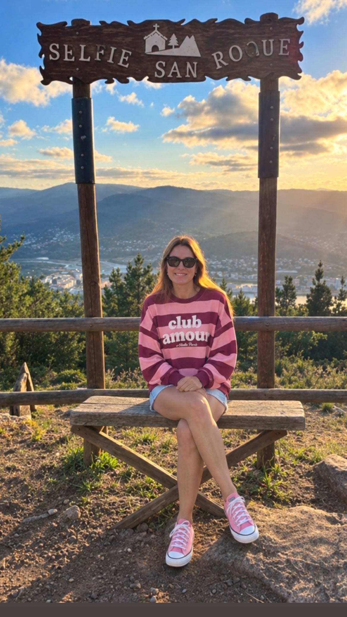 Sudadera Club Amour Rayas