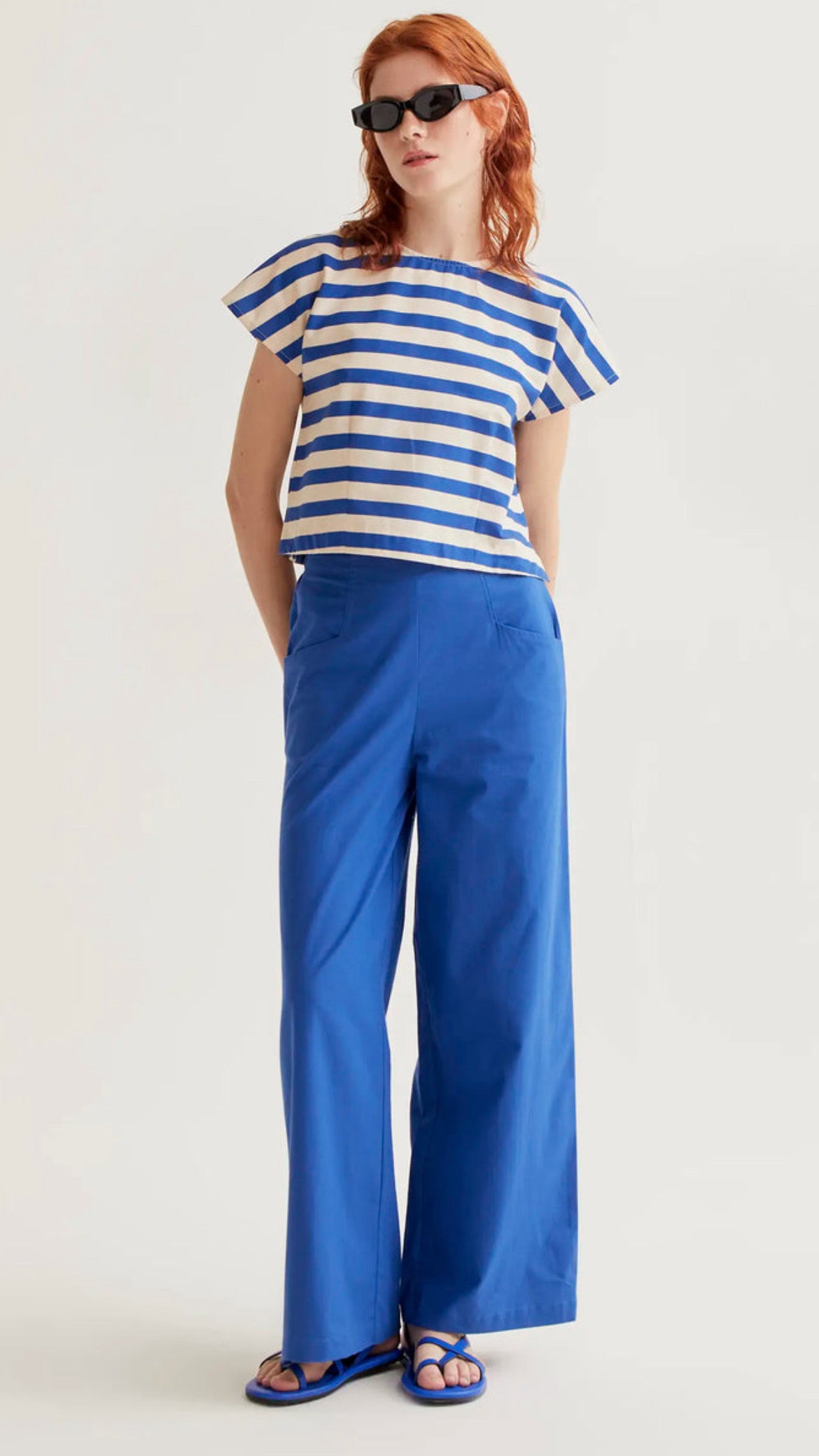 Pantalón 100% algodón azul