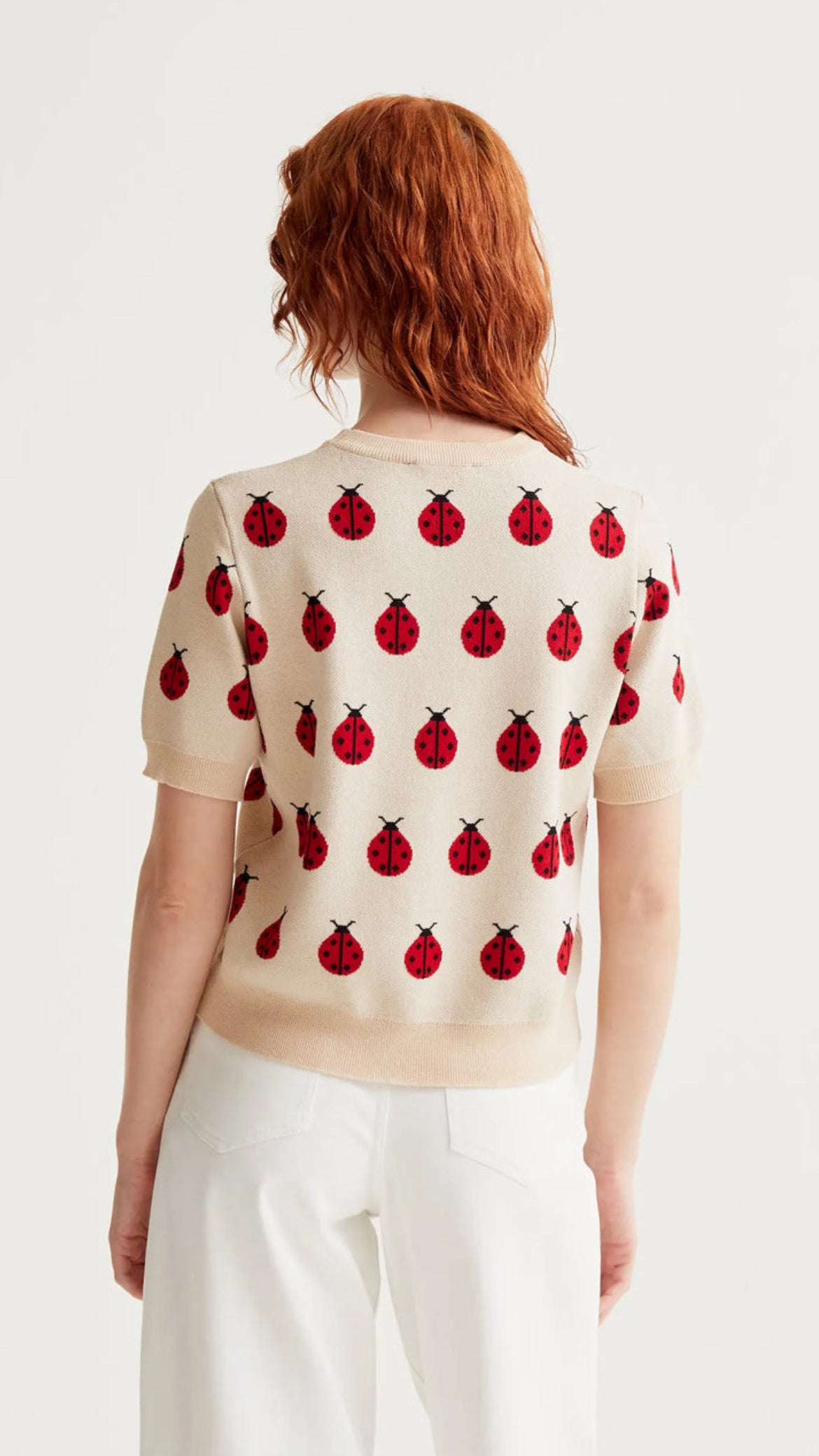 Jersey de punto con estampado red Coccinella