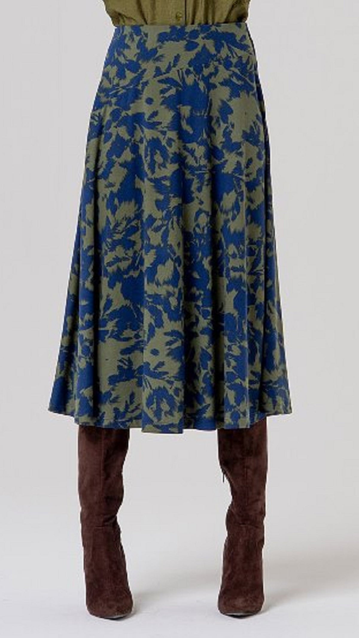 Falda con estampado Azul