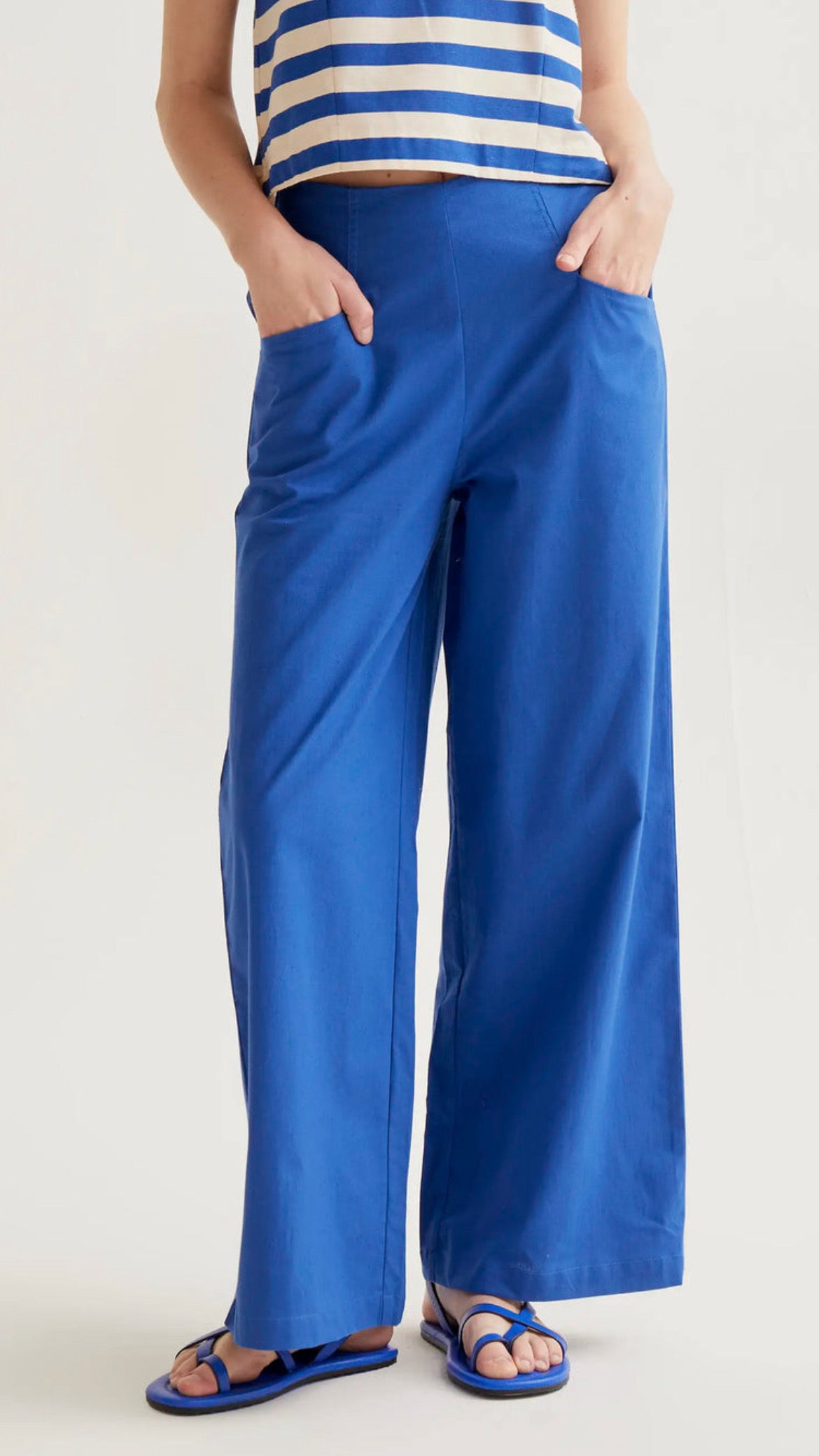 Pantalón azul 100% algodón