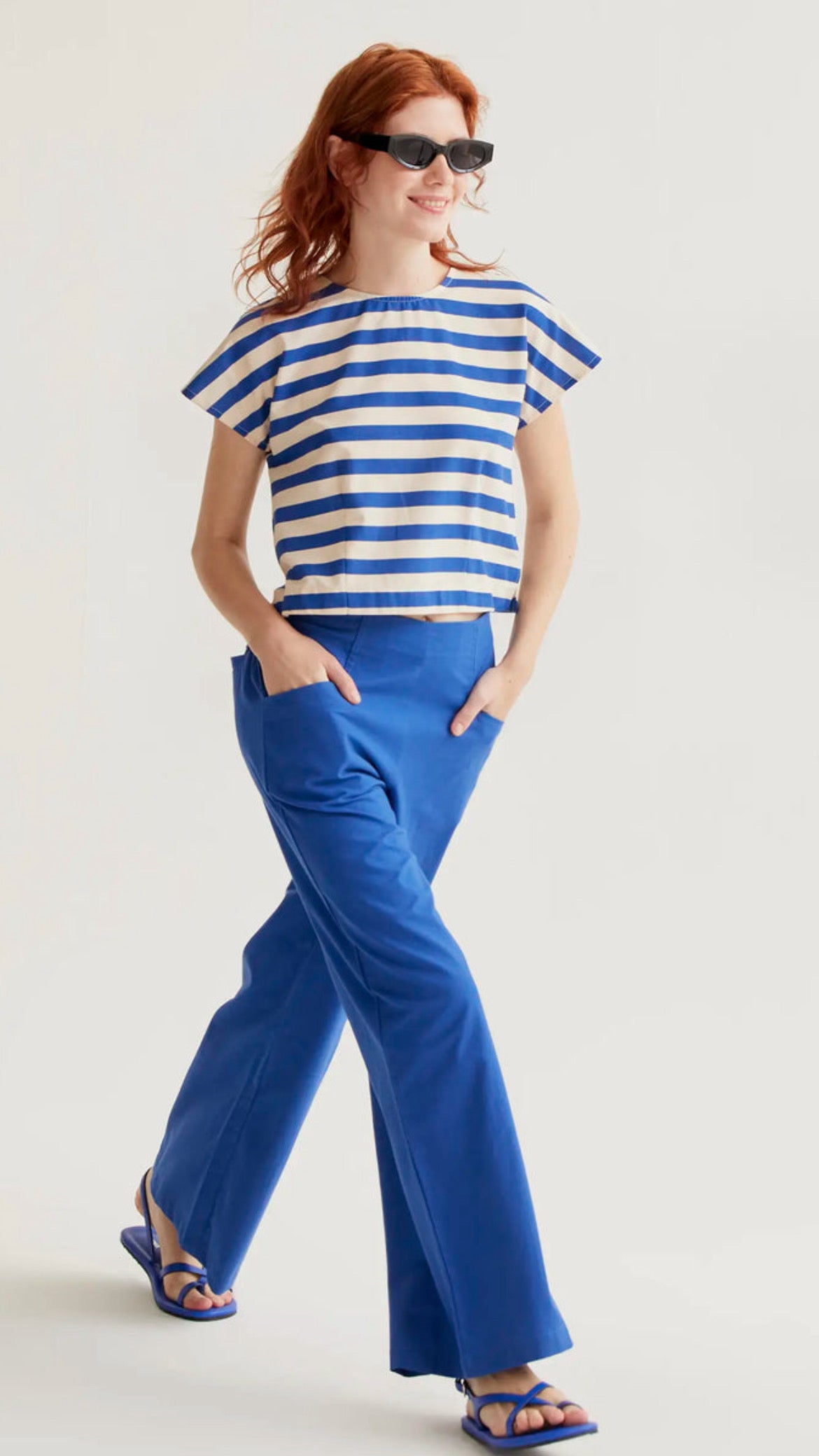 Pantalón azul 100% algodón