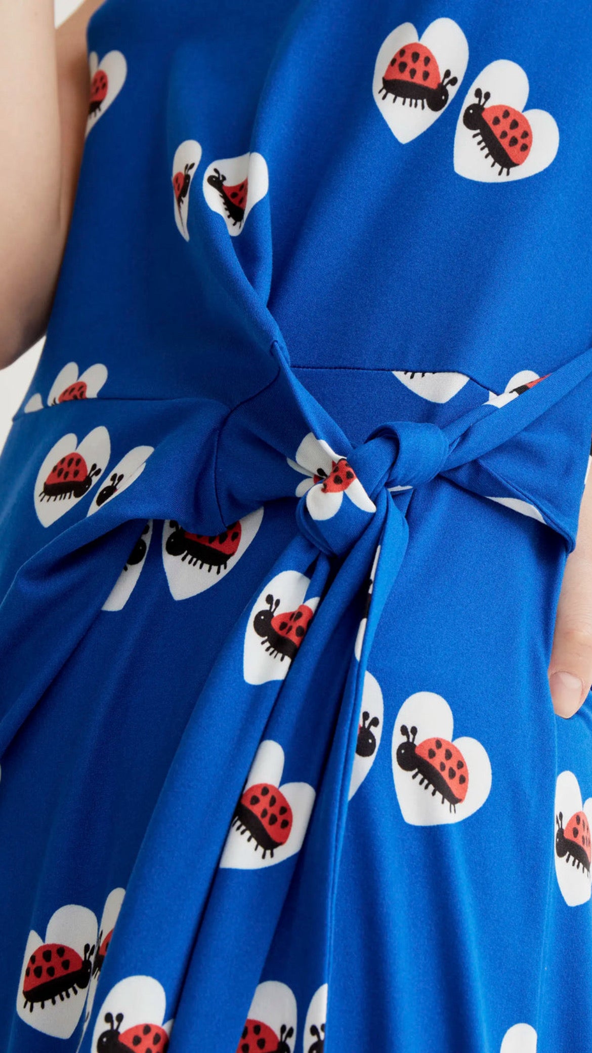 Vestido largo con estampado Coccinella