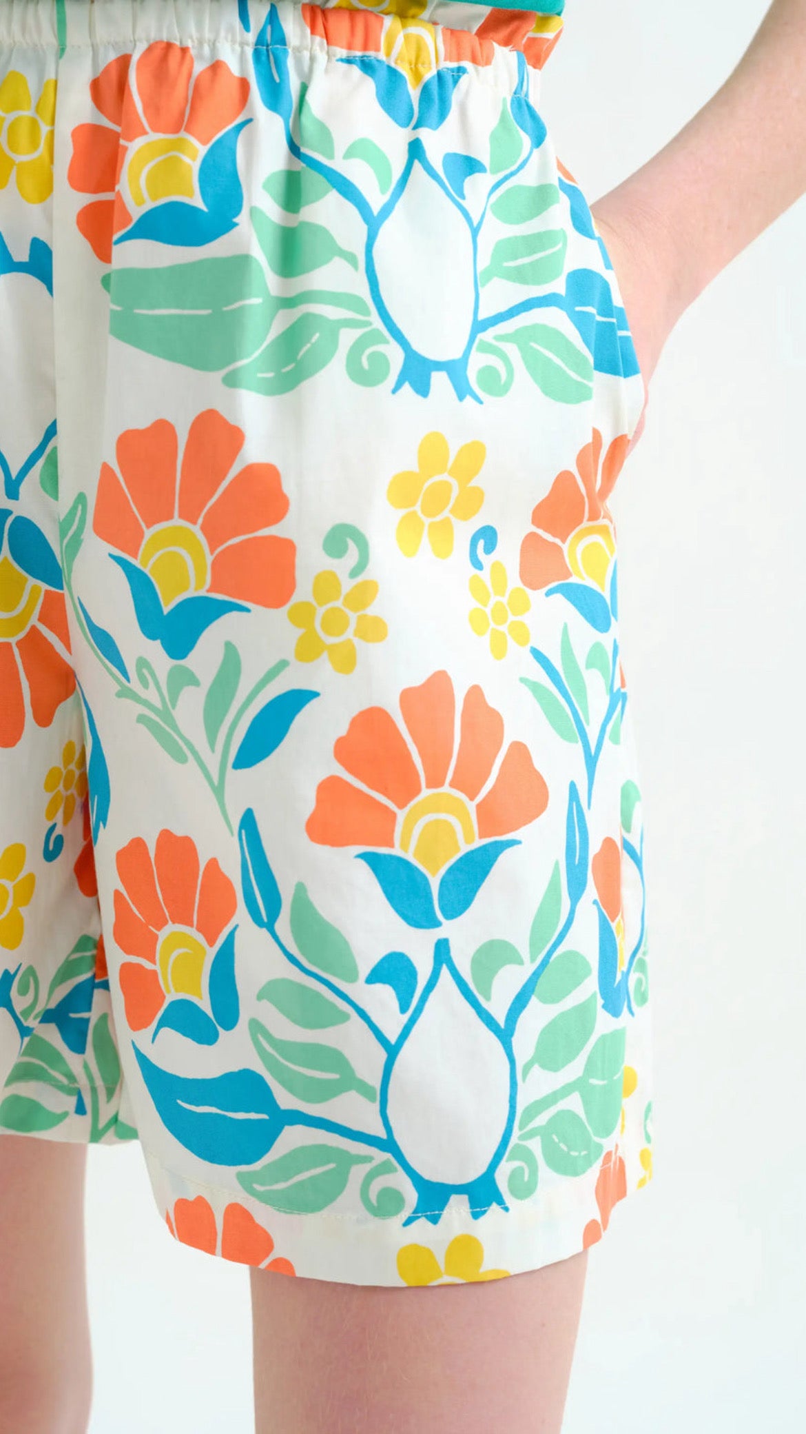 Shorts 100% algodón con estampado Big Royal