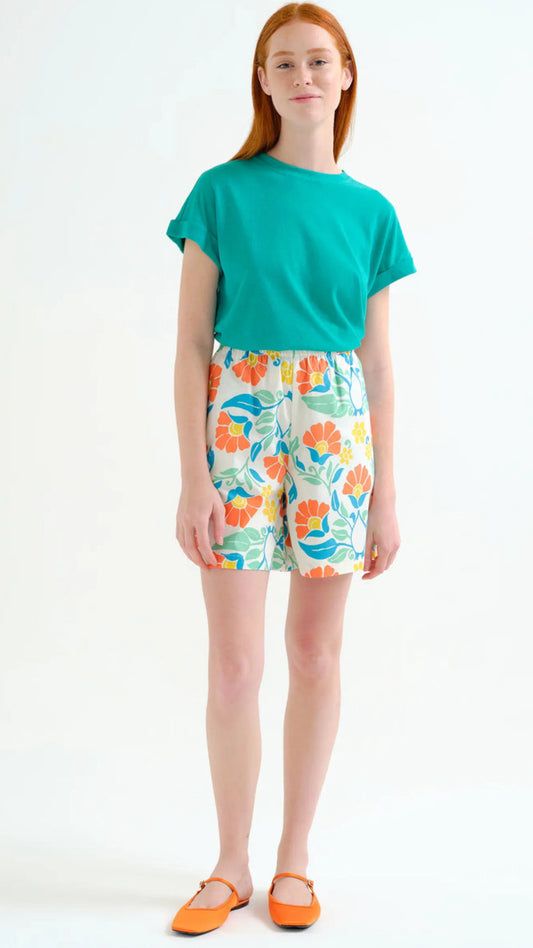 Shorts 100% algodón con estampado Big Royal