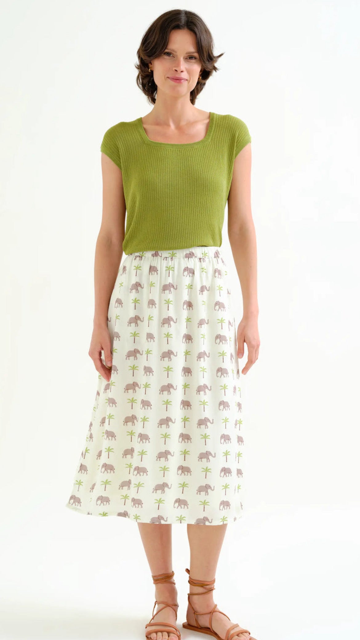 Falda con estampado Elefante LENZING™ ECOVERO™