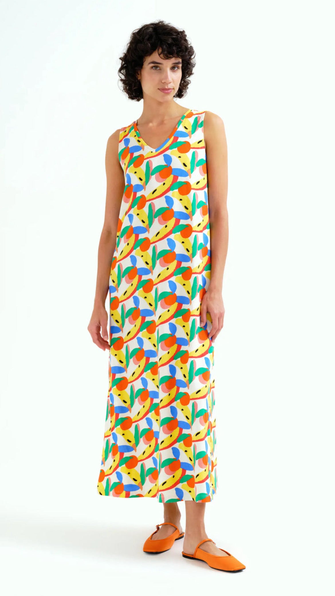 Vestido largo con estampado de Tutti Frutti Small
