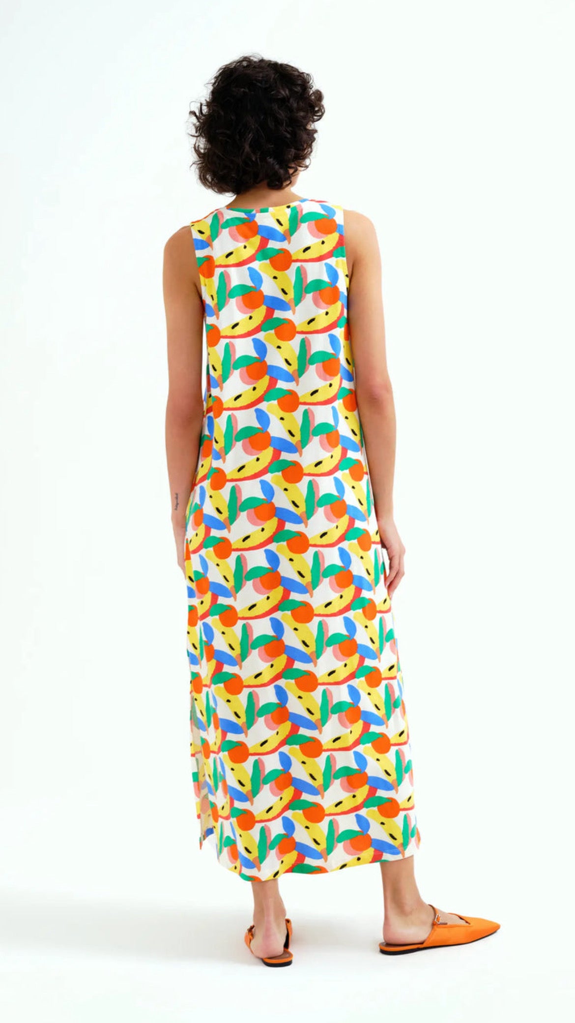 Vestido largo con estampado de Tutti Frutti Small