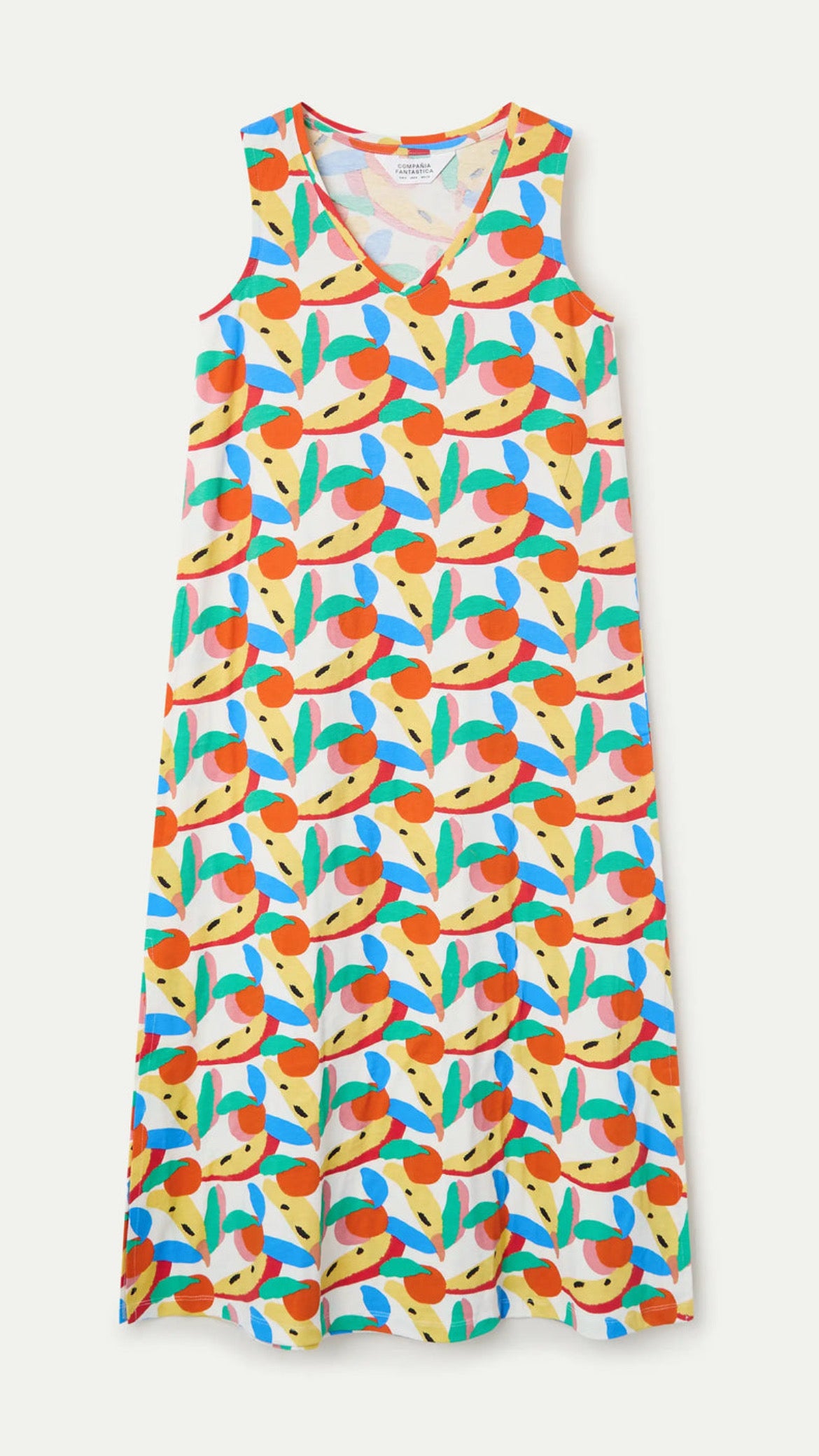 Vestido largo con estampado de Tutti Frutti Small