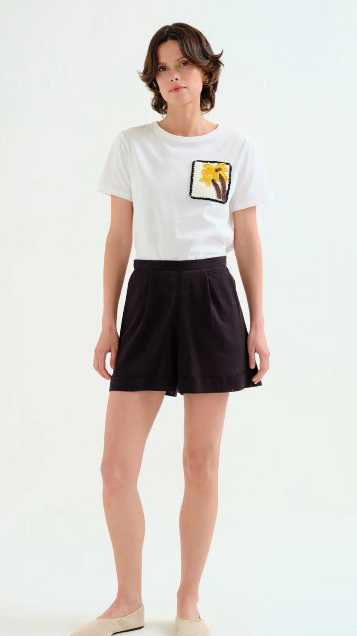 Shorts 100% algodón negro