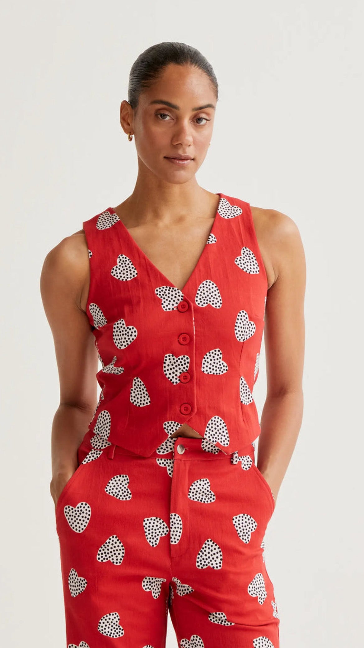 Chaleco con estampado Harmony Red
