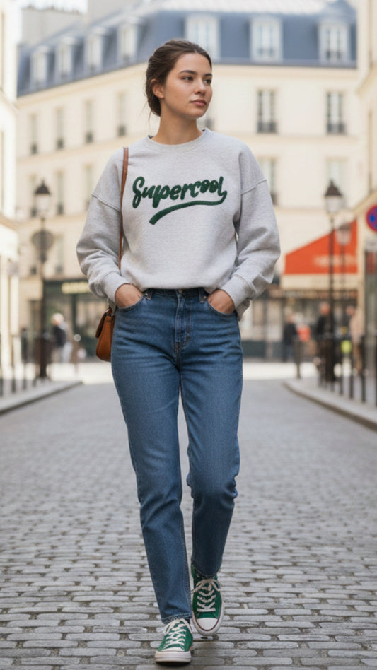 Sudadera Supercool Gris