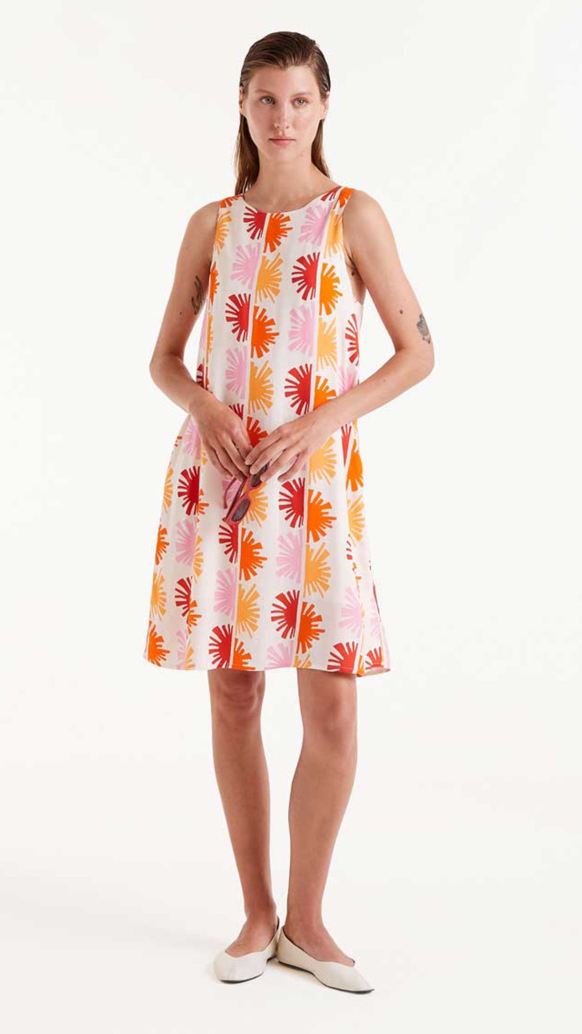 Vestido corto estampado Solei