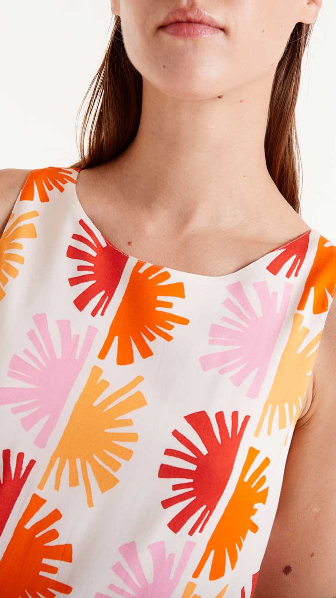 Vestido corto estampado Solei