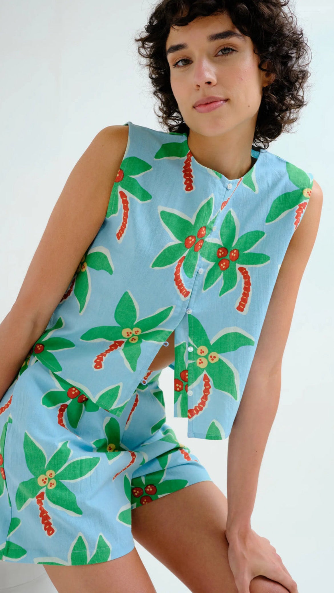 Shorts con estampado Cocotero Big
