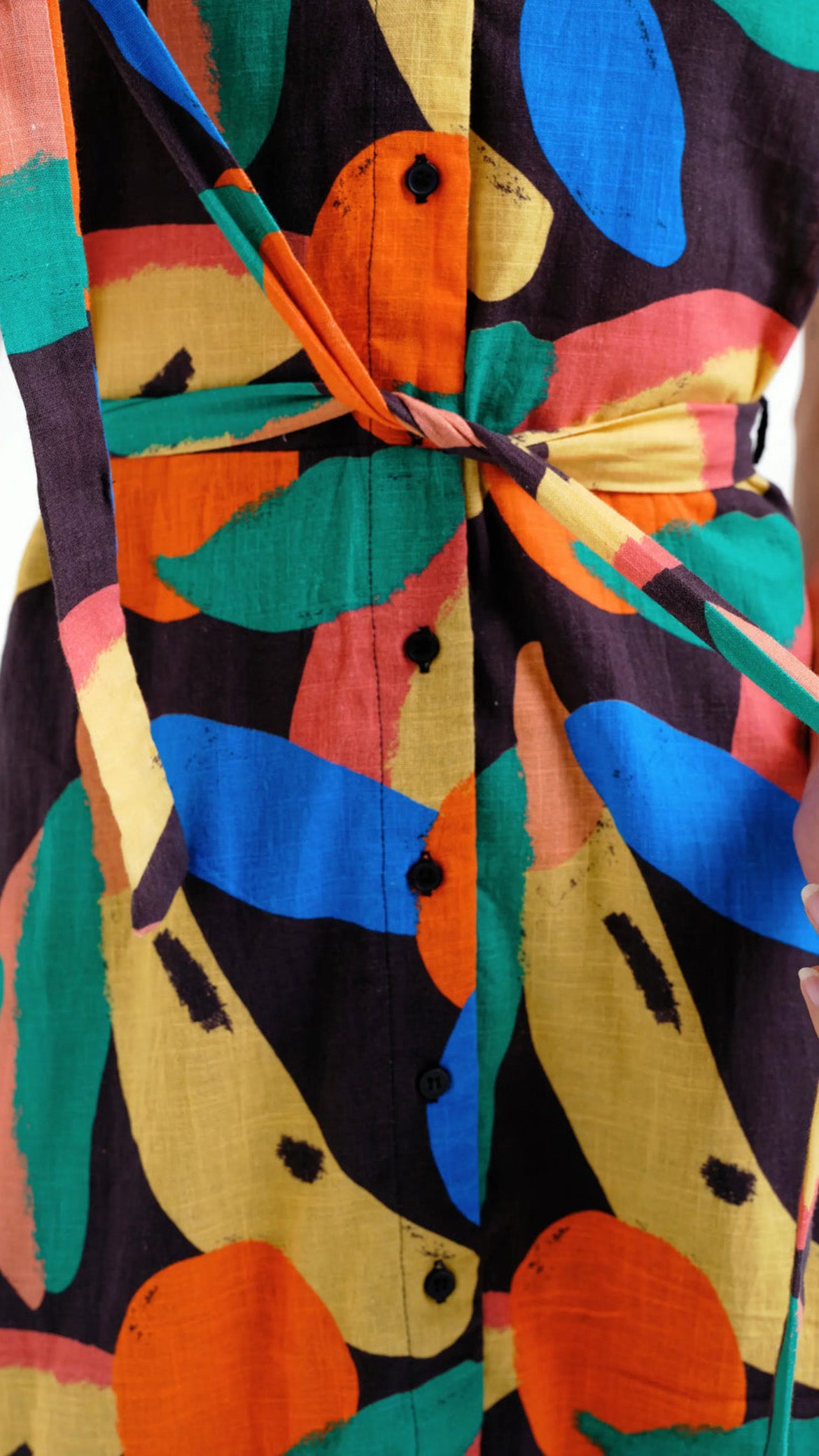 Vestido corto con estampado Tutti Frutti Big