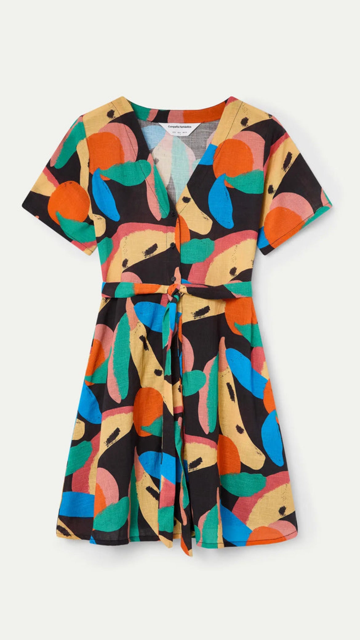 Vestido corto con estampado Tutti Frutti Big