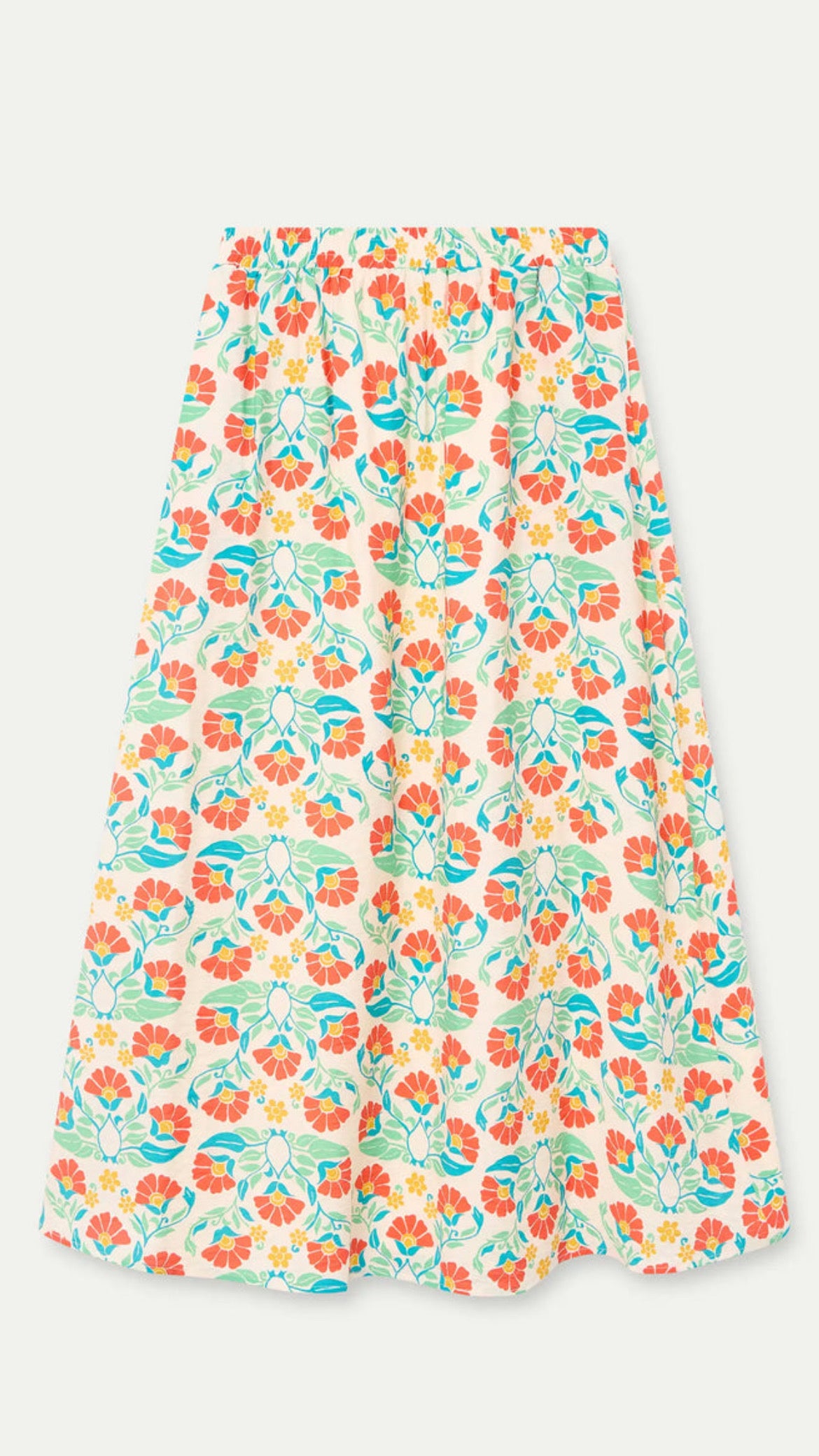 Falda larga con estampado Small Royal