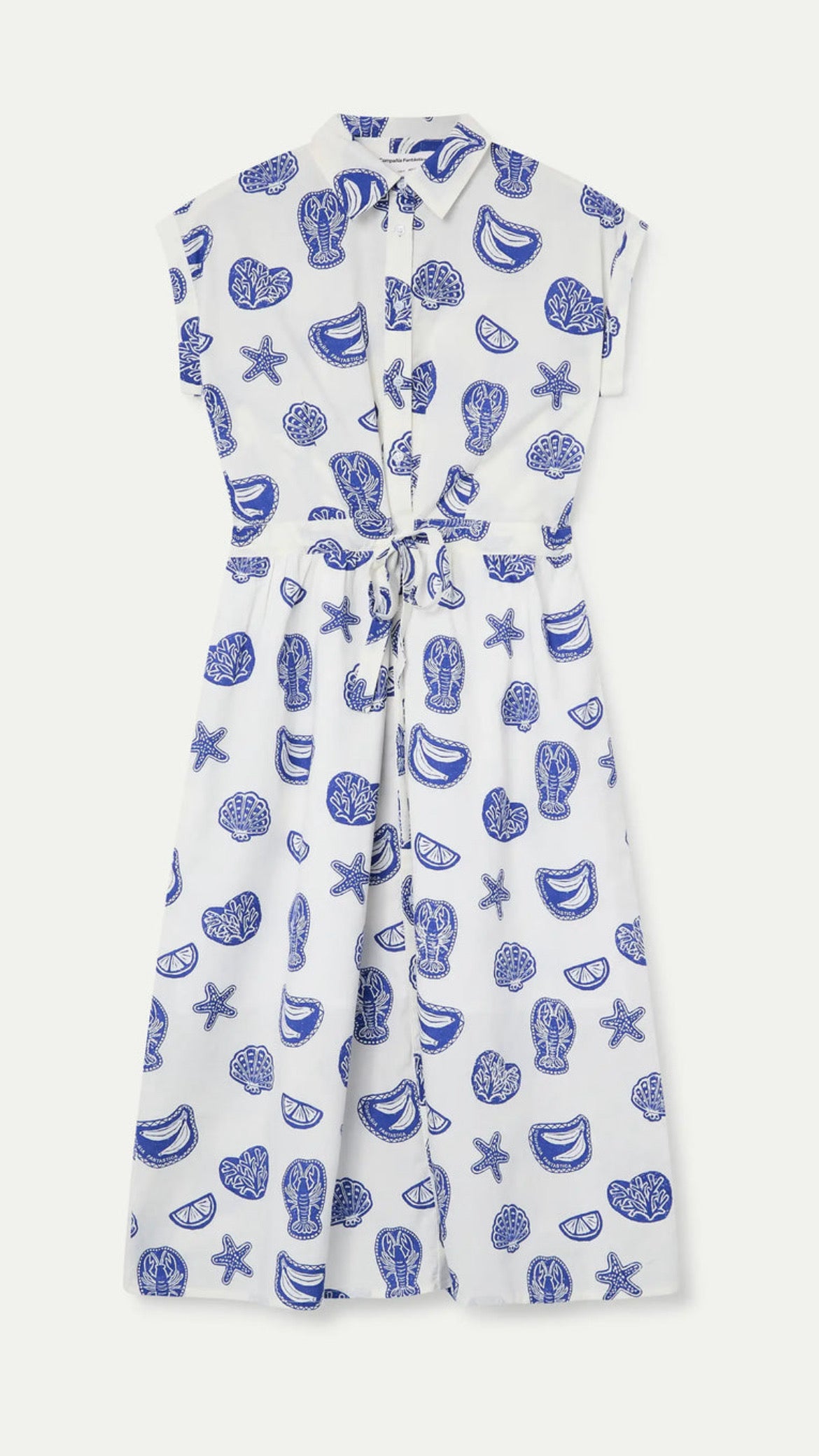 Vestido midi con estampado Lobster