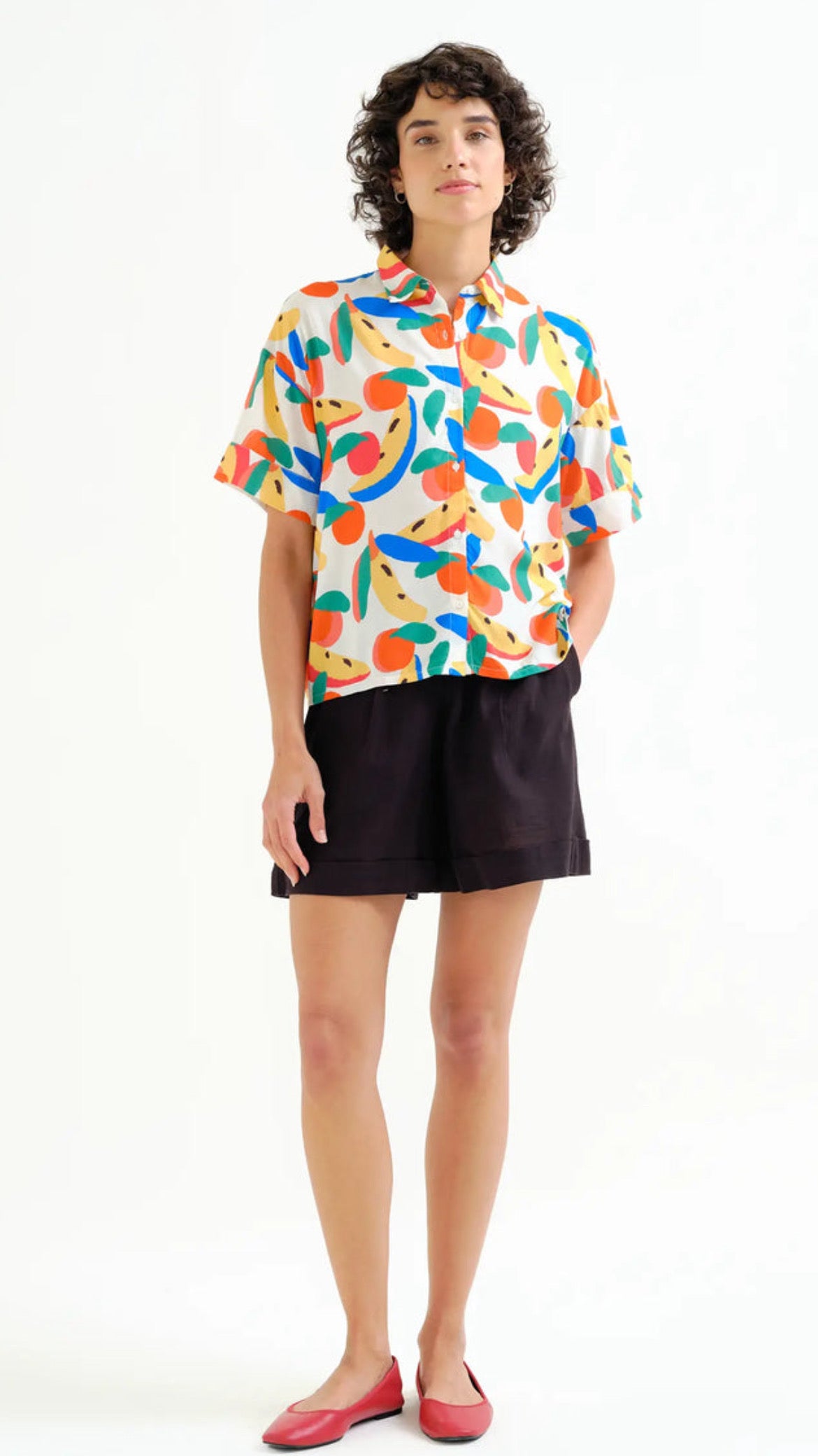 Camisa con estampado Tutti Frutti Small LENZING™ ECOVERO