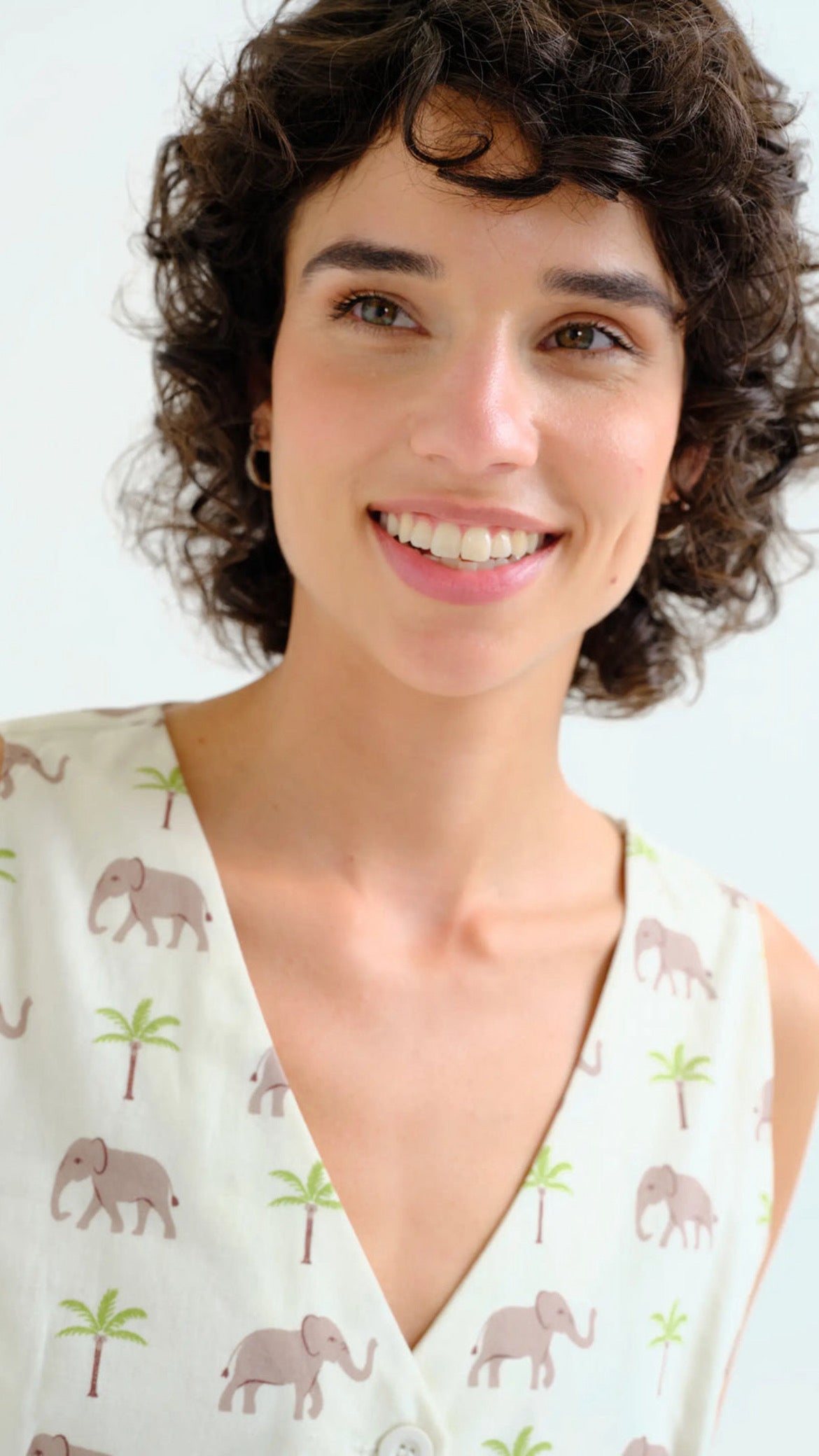 Chaleco con estampado Elefante