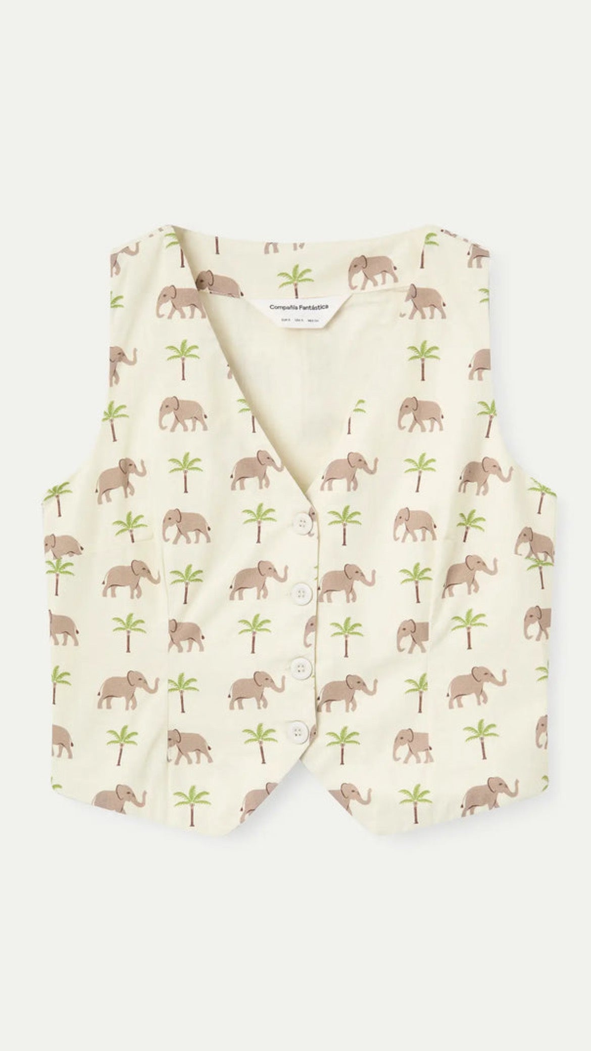Chaleco con estampado Elefante